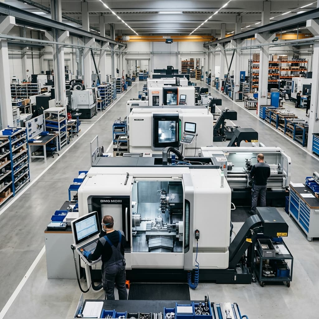 High precision CNC turning and grinding workshop